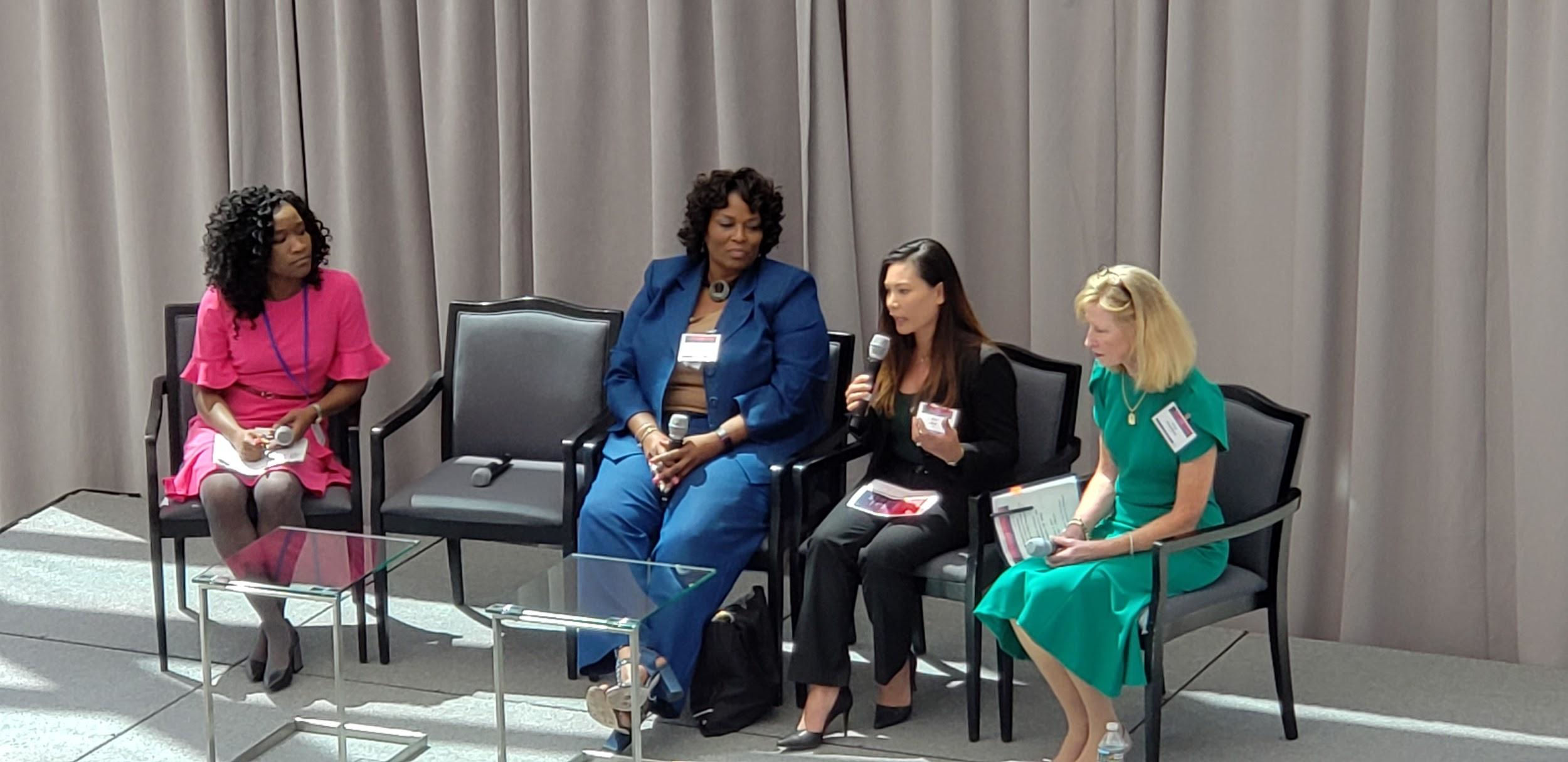 HER Perspective is Needed featured moderator Rotimi Abimbola, the Chief of Staff at the Department of Interior’s CIO Office, and panelists: Lynn Moaney, the Deputy Chief Financial Officer of USDA; Ann Kim, the Deputy Chief Information Officer (DCIO) of ED; and Amy Haseltine, DCIO of the Department of Health and Human Services.